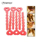 Ролики для завивки волос с мягкой губкой, 6 шт.лот, инструменты для создания резинок для волос в салоне