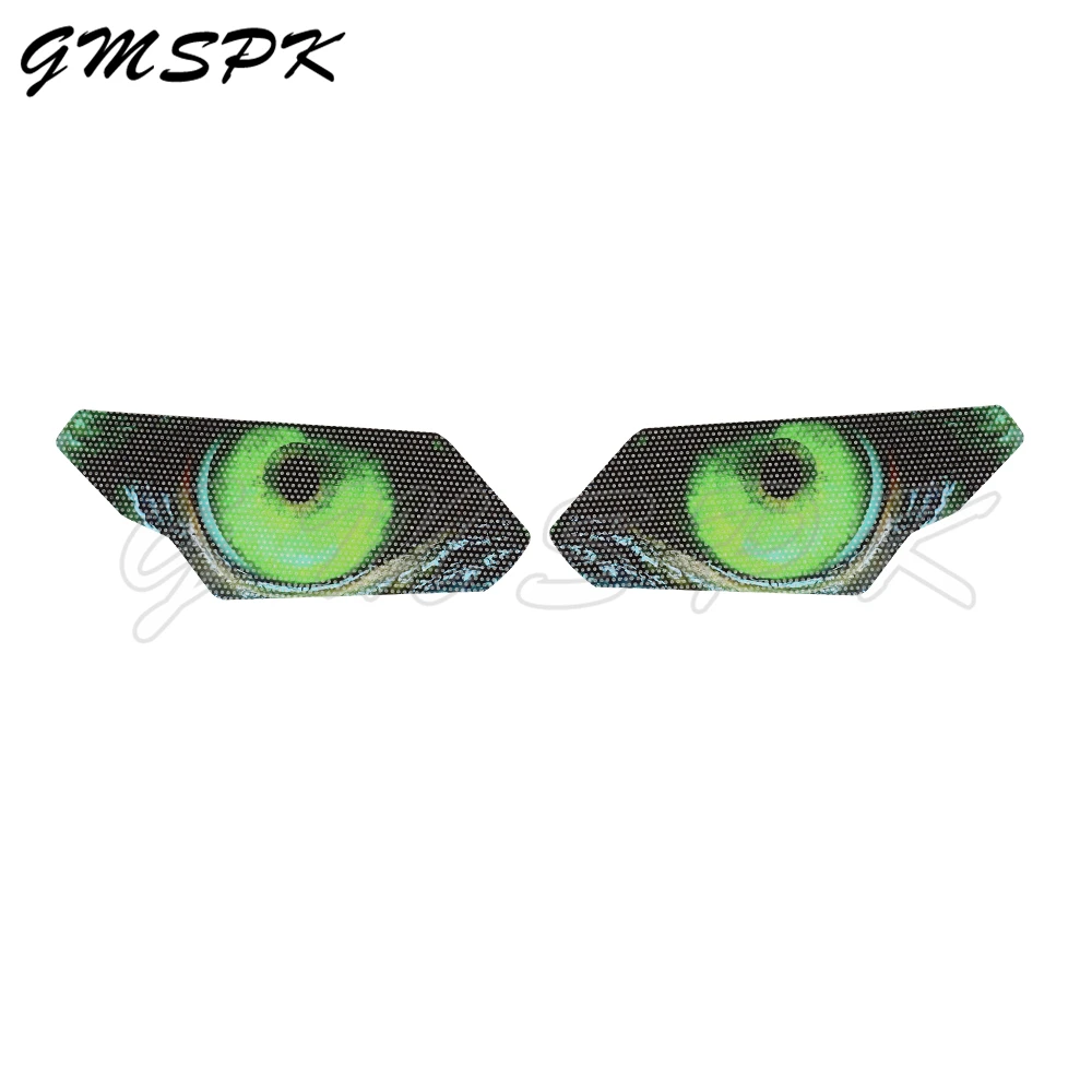 

Подходит для Can-Am Maverick X3 2017-2024 аксессуары UTV, передние обтекатели, защитная наклейка для фар, наклейки для декора глаз, наклейки