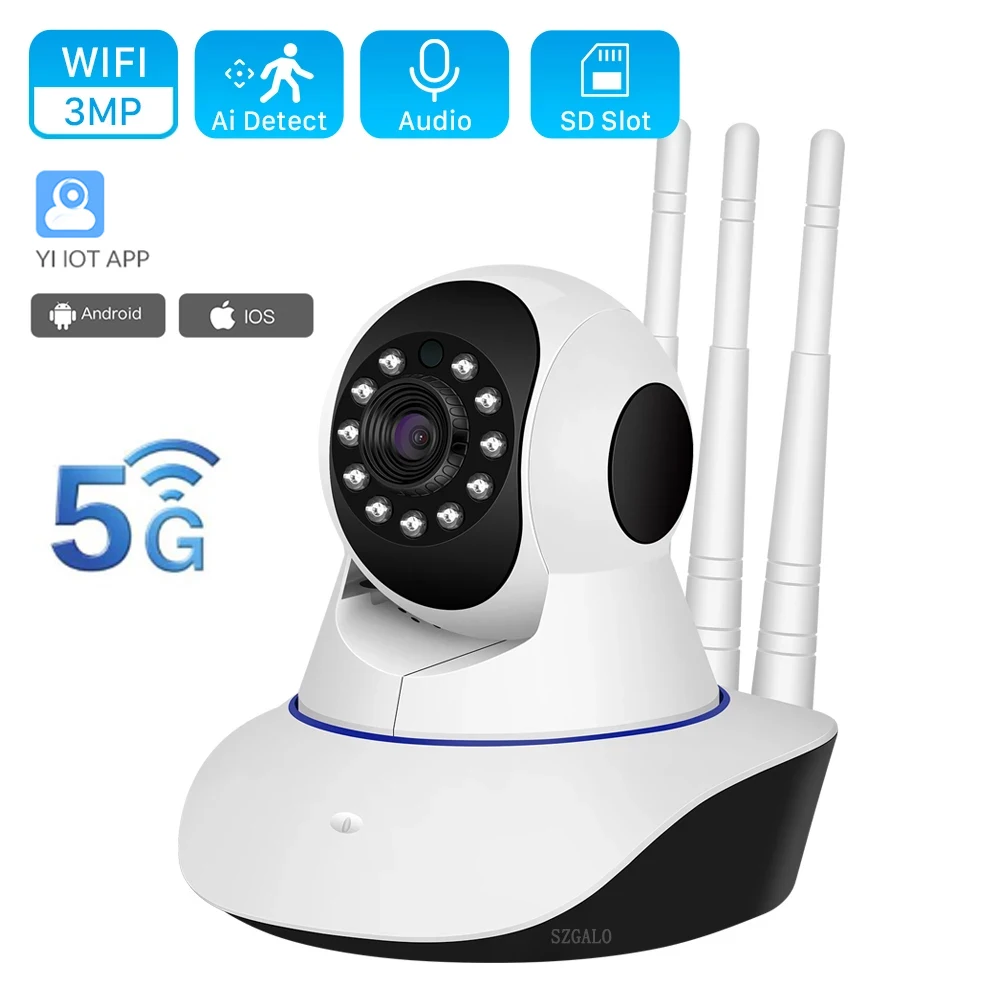 1080P Wireless 2.4G&5G WIFI IP Camera Home Indoor Security Monitor Smart Network Video System Two Way Audio/Night Vision YI IOT