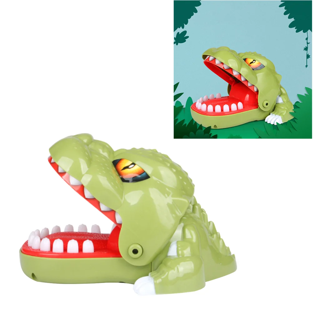 

Biting Finger Toys Toys Dentist Games Children for Kids Adults Party Gifts ( Green )