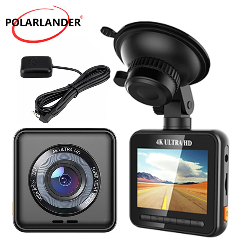 

V52 Intelligent Voice Dash Camera for Car 4K 170° Loop Record GPS Wireless WIFI IPS HD Touch Screen Parking Monitor