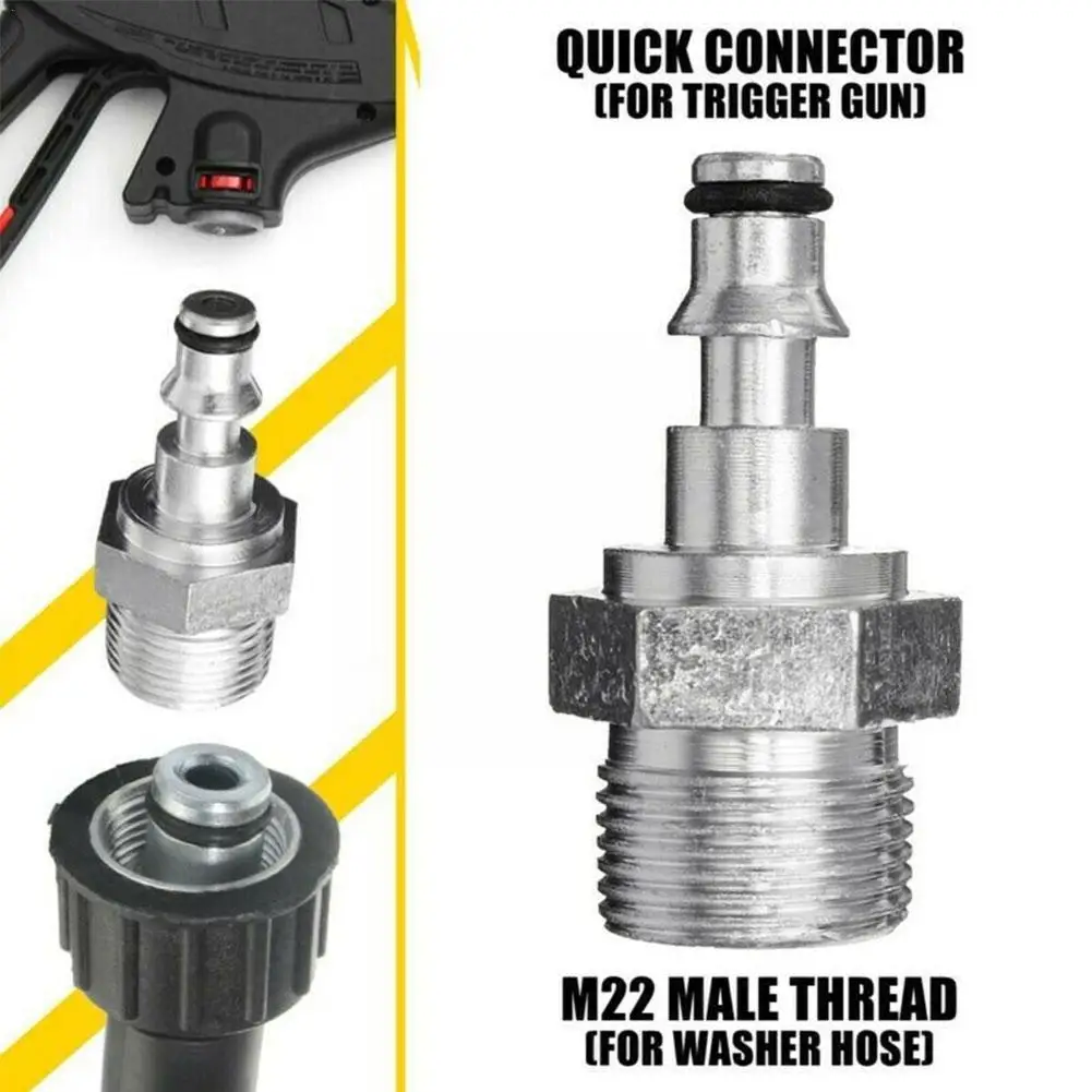 

High-pressure flushing foam nozzle washer tool hose connector Spray Gun Adapter For M14/M22 Adapter For Lavor Hose Fitting Y4M5
