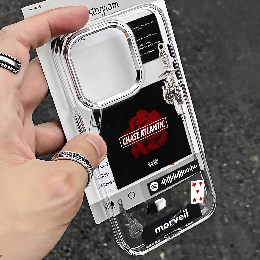 Фото Модный чехол для телефона Band Chases Atlantics для Samsung Galaxy S25 S24 S23 S22 S21 S20 Note20 FE Ultra Edge Plus 4G 5G Soft Cover №3