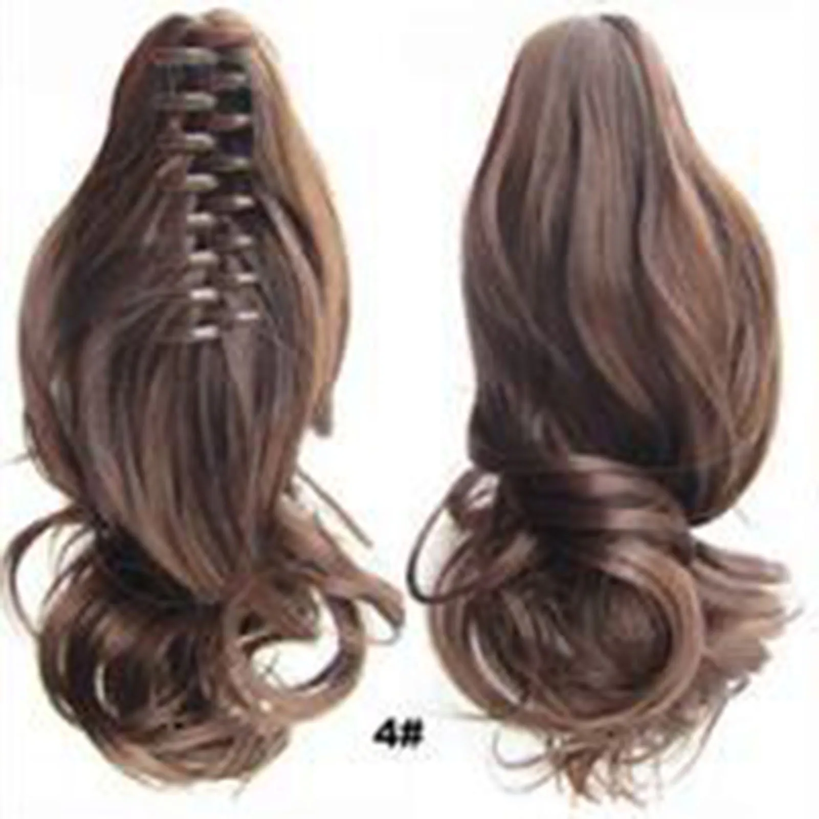 

High Temperature Wire Clip Wig Ponytail Breathable Mesh Stable Fixed Ponytail Extension for Quick Hair Style Changing
