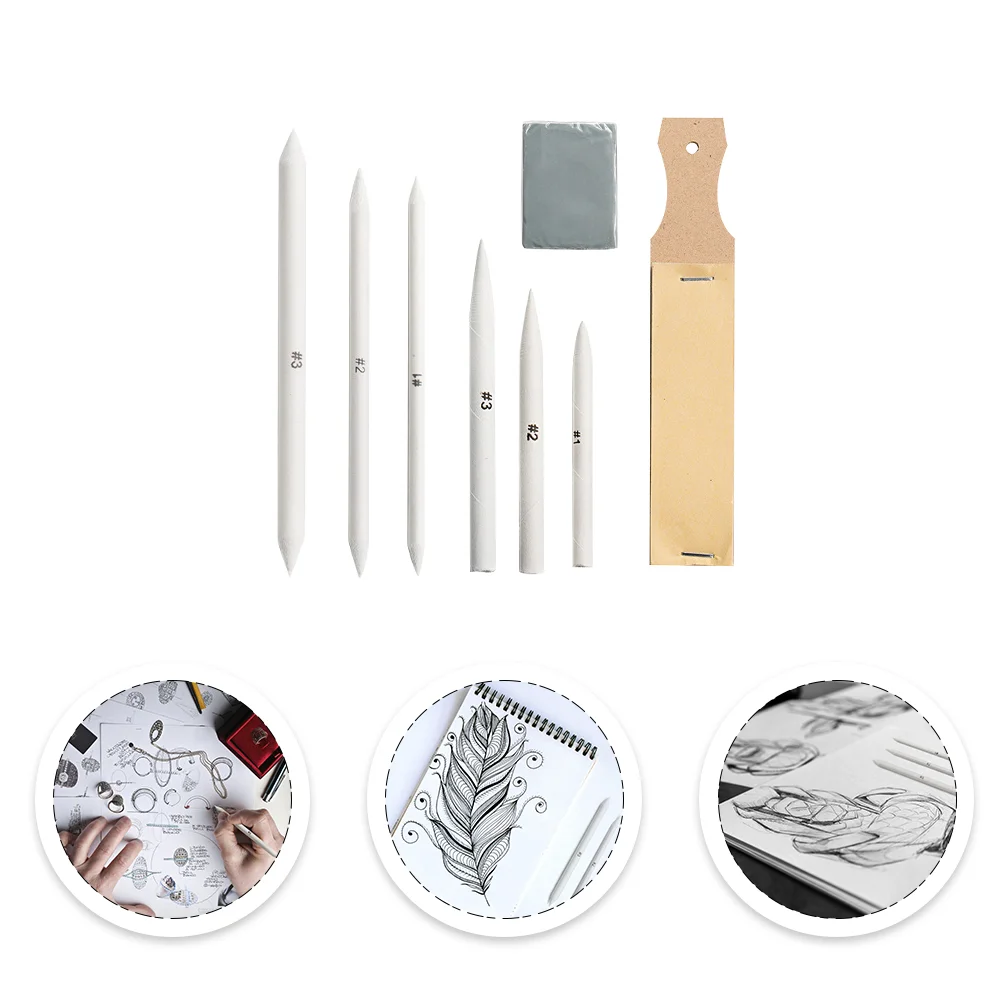 

Blending Stump Drawing Tool Sketching Painting Kit Students Pencils Set Tools Supplies Professional Eraser