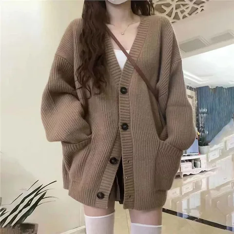 Женский вязаный кардиган