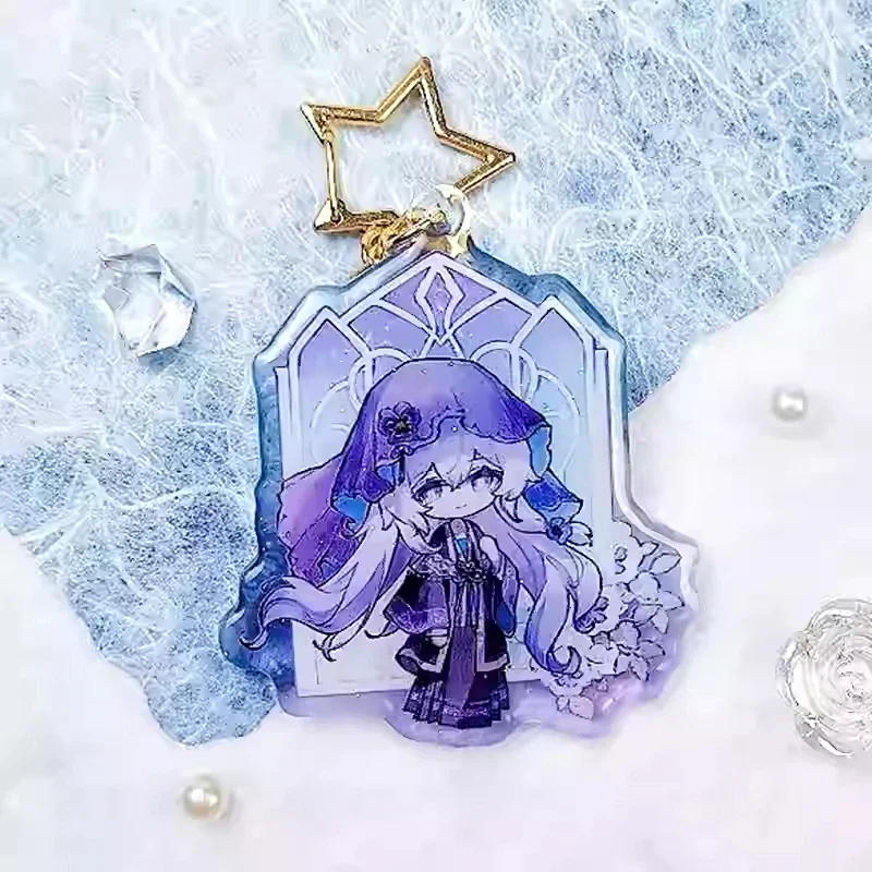 Игра HuoHuo Honkai: Star Rail Aventurine Sunday Black Swan Jing Yuan Jade Косплей Акриловый кулон Брелок Аниме
