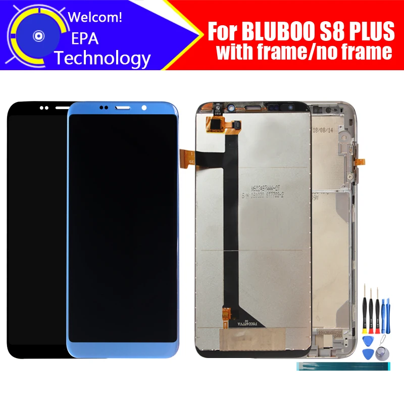 

6.0 inch BLUBOO S8 PLUS LCD Display+Touch Screen Digitizer Assembly 100% Original New LCD+Touch Digitizer for S8 PLUS +Tools