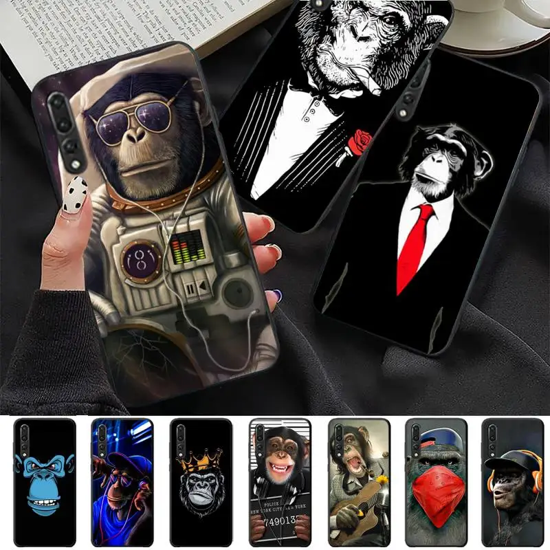

Funny Monkey Phone Case for Redmi 8 9 9A for Samsung J5 J6 Note9 for Huawei NOVA3E Mate20lite cover