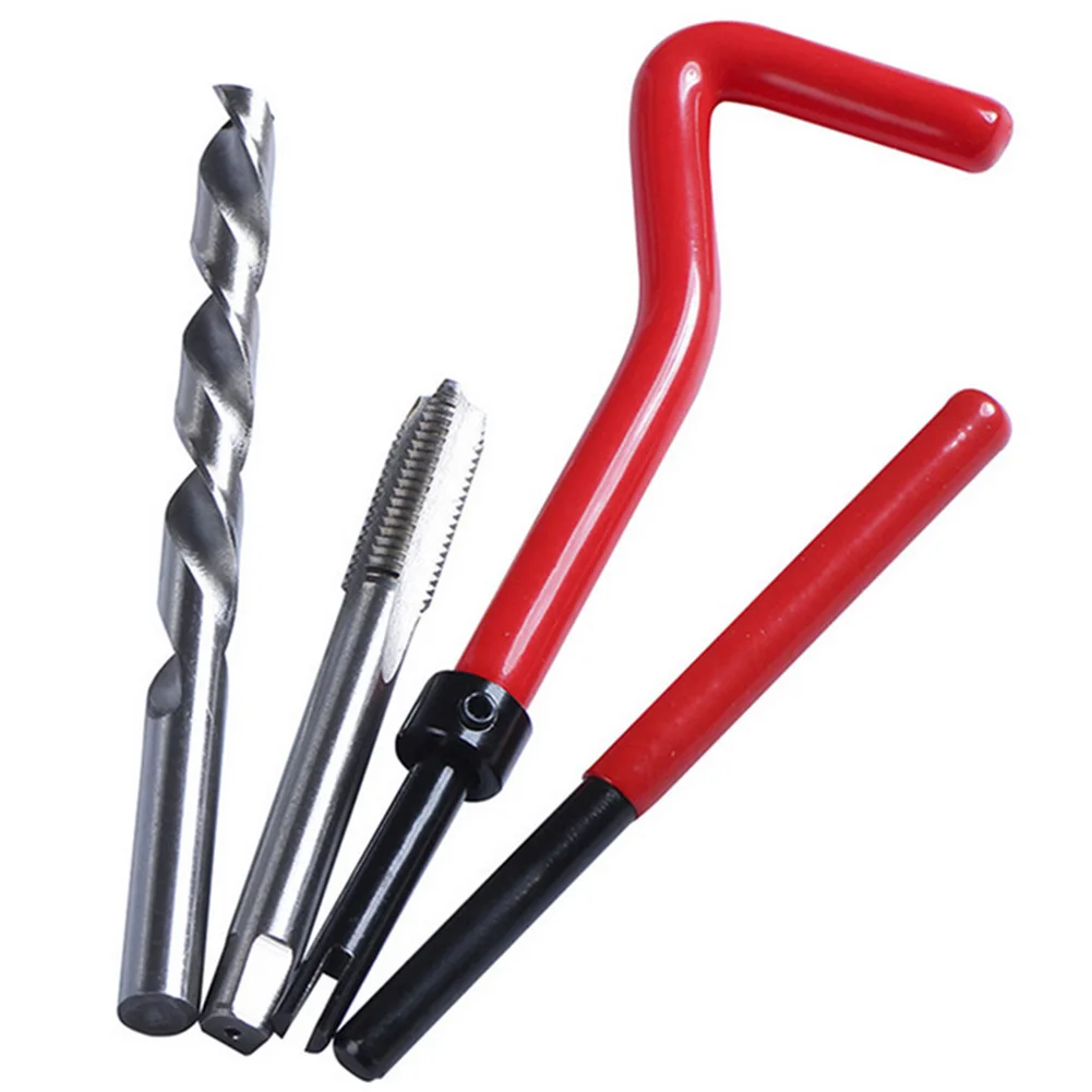 

Thread Repair Insert Kit 25pcs M6 Car Coil Tool Spanner Wrench Twist Drill Bit for Engine Block Restoring Damaged Threads