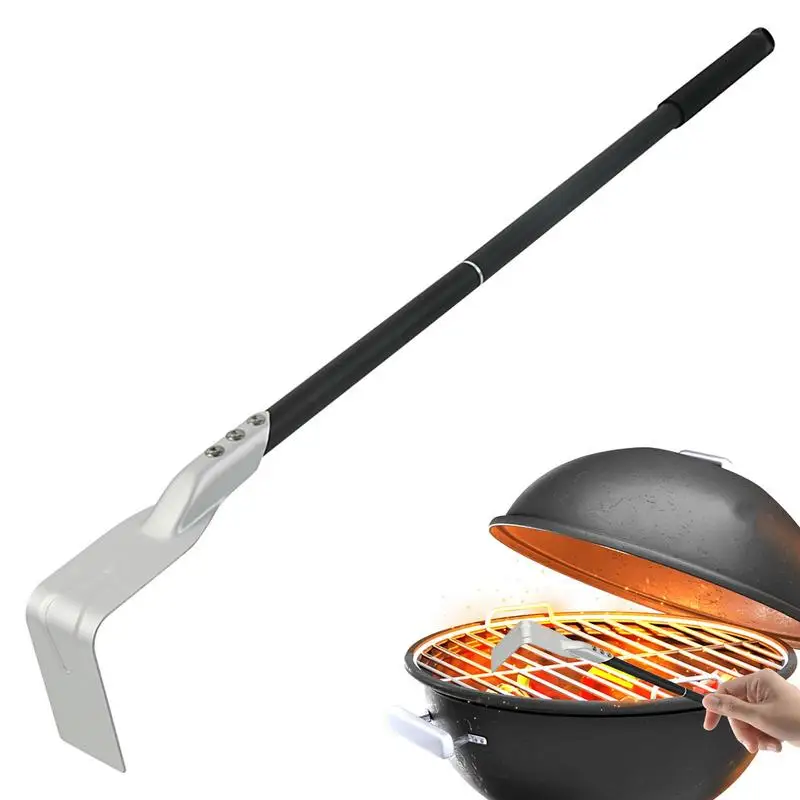 

Pizza Oven Hook Ash Shovel Charcoal Kettle Grill Pizza Oven Ash Rake BBQ Cleaner Poker Scraper Charcoal Kettle Grill Pizza Oven