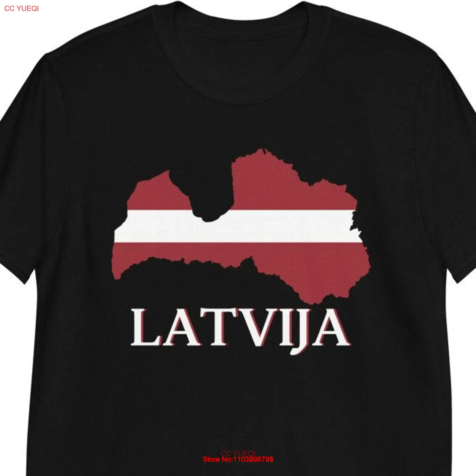 Футболка LATVIJA из хлопка