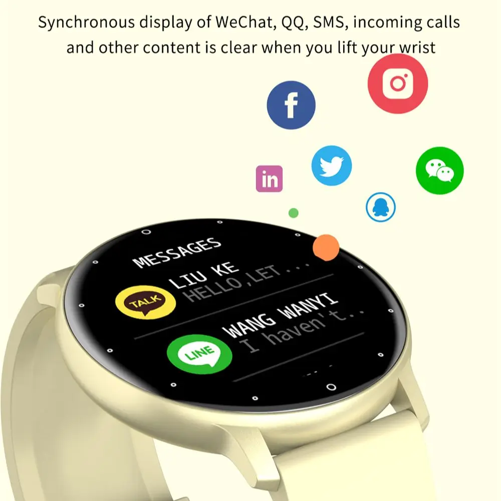 Kup Kobiety Inteligentny Zegarek Mężczyźni Smartwatch Z Kontrolą Tętna Sport Fitness Muzyki Panie Wodoodporny Zegarek Dla Android IOS Telefon