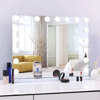 large vanity mirror with lights hollywood lighted makeup mirror smart touch control dimmable 18 led bulbs vanity makeup mirror