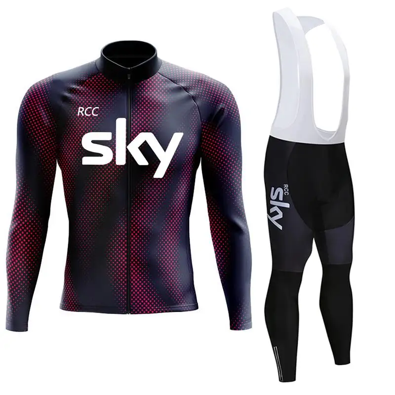 Мужской Велосипедный Комплект Rcc Sky 2024 Осенний Трикотаж С Длинными Рукавами