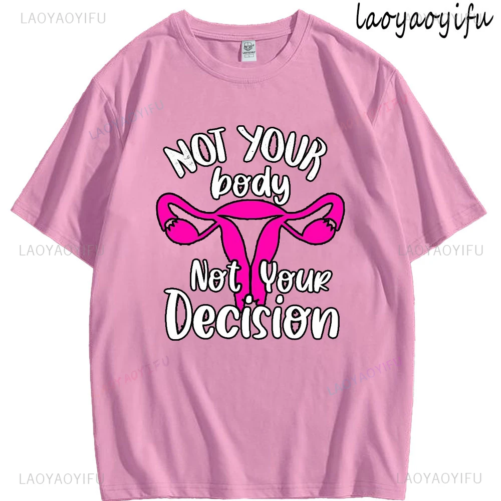 Женская футболка My Body Choice Legalized Abortion in The United States хлопковая одежда с короткими