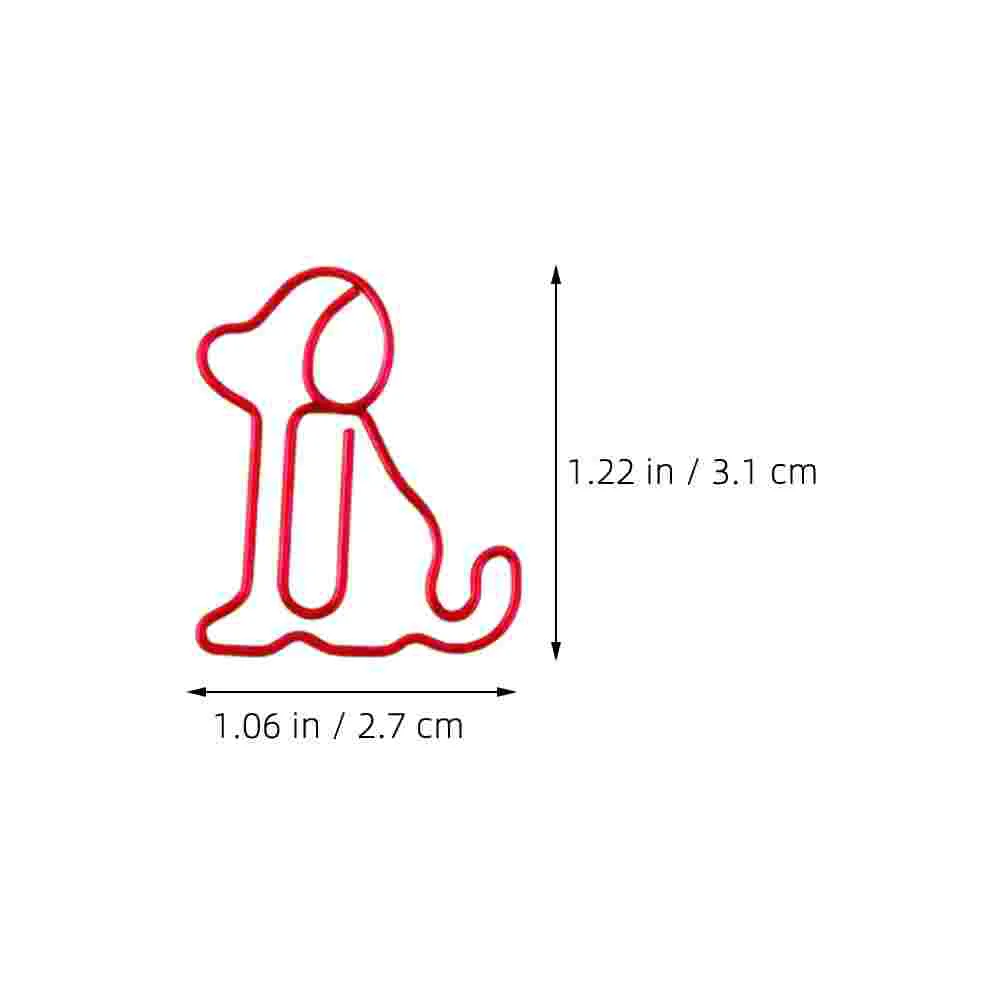 30 шт. скрепки для бумаг собак мини-зажимы изысканный декоративный зажим купюр
