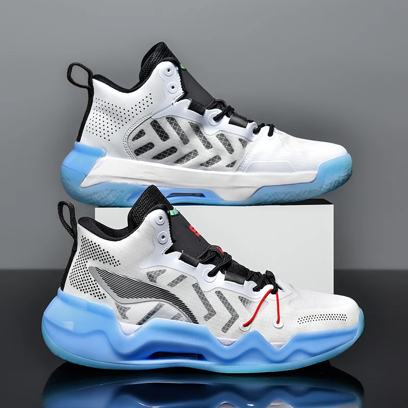Trend fashion light protection basketball shoes wear-resistant high rebound real combat basketball shoes