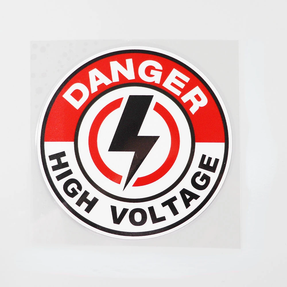 

Personalized Danger High Voltage Car Sticker PVC Waterproof Toolbox Home Wall Vinyl Decal High Quality Car Accessories