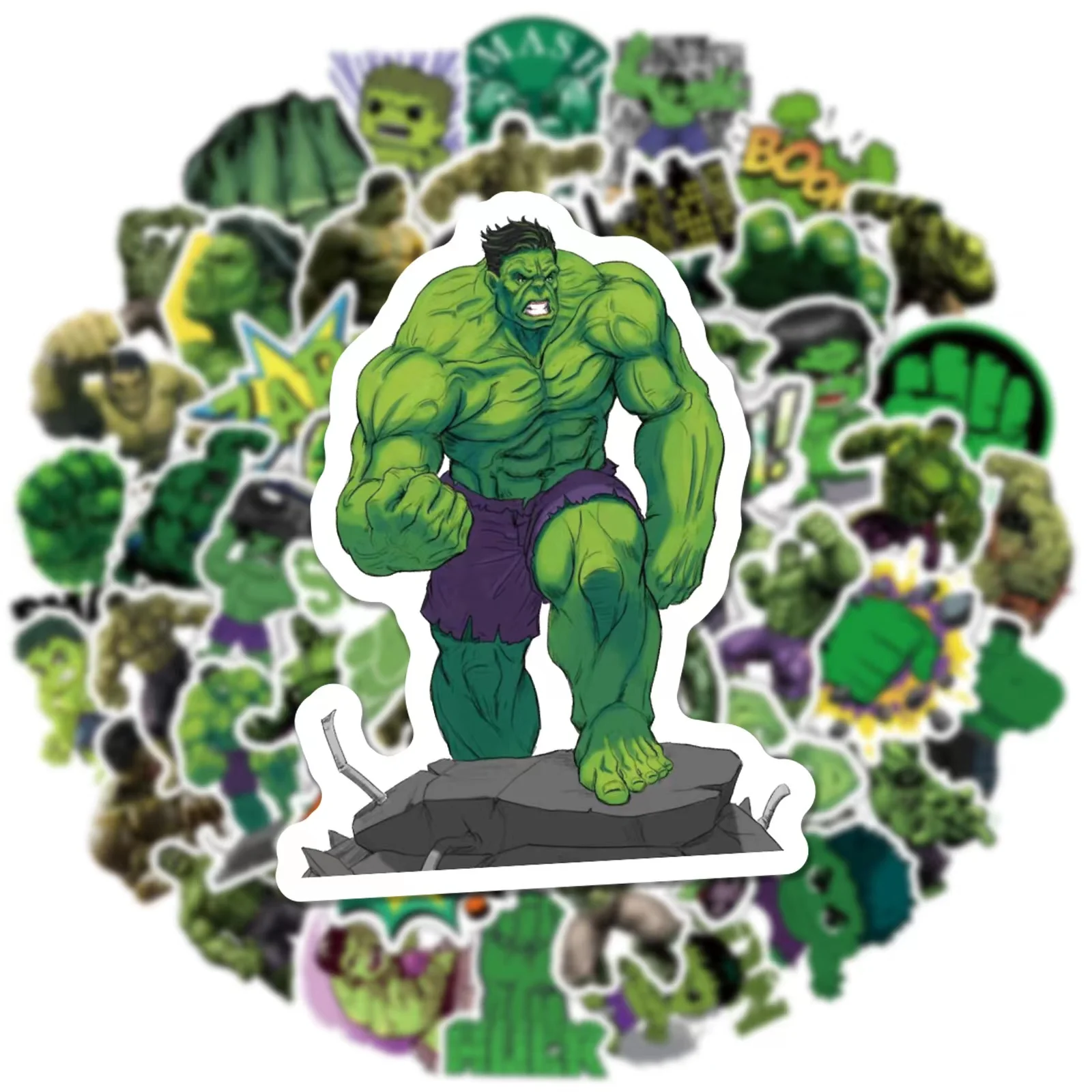 50 листов Дисней Мстители Халк водостойкие наклейки шлем скейтборд багажные ПВХ