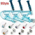 Пистолет Для Пирсинга Ушей одноразовый, асептическое безопасное устройство для прокола ушей, серег-гвоздиков, носа, губ, тела, 1 комплект