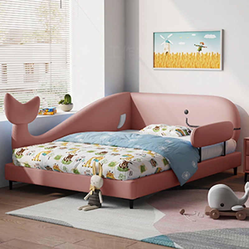 Креативная мультяшная детская кровать современная простая с выдвижными ящиками