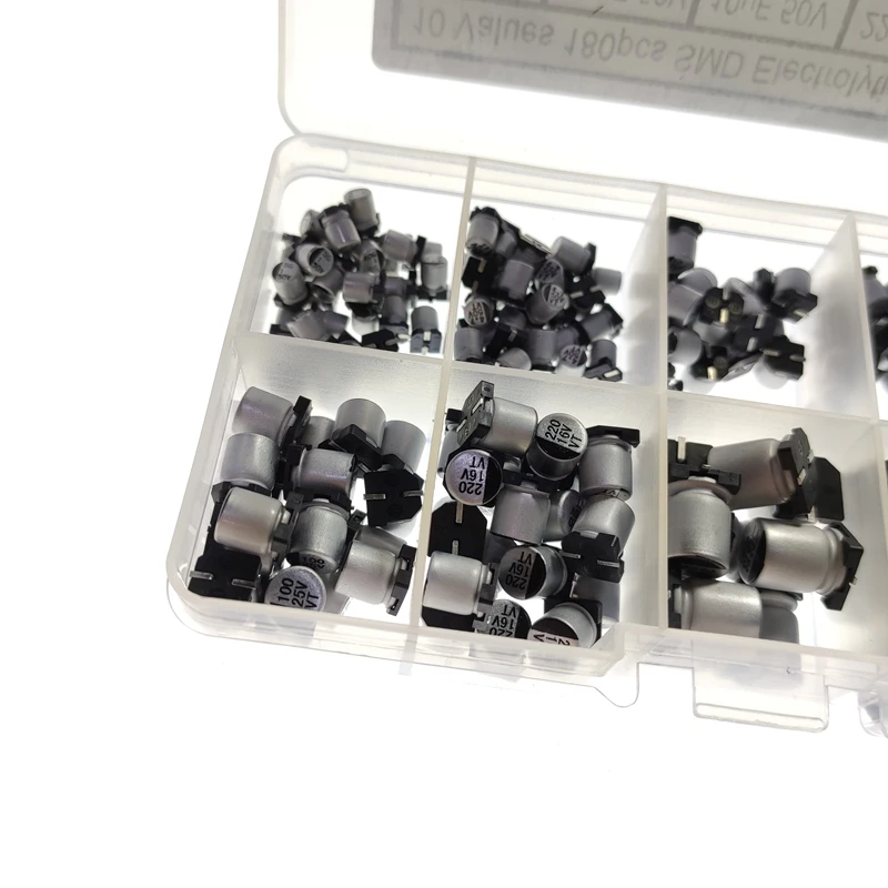 180 шт. 1 мкФ 50 В 4X5 4 мм-1000 16 электролитические конденсаторы SMD в ассортименте