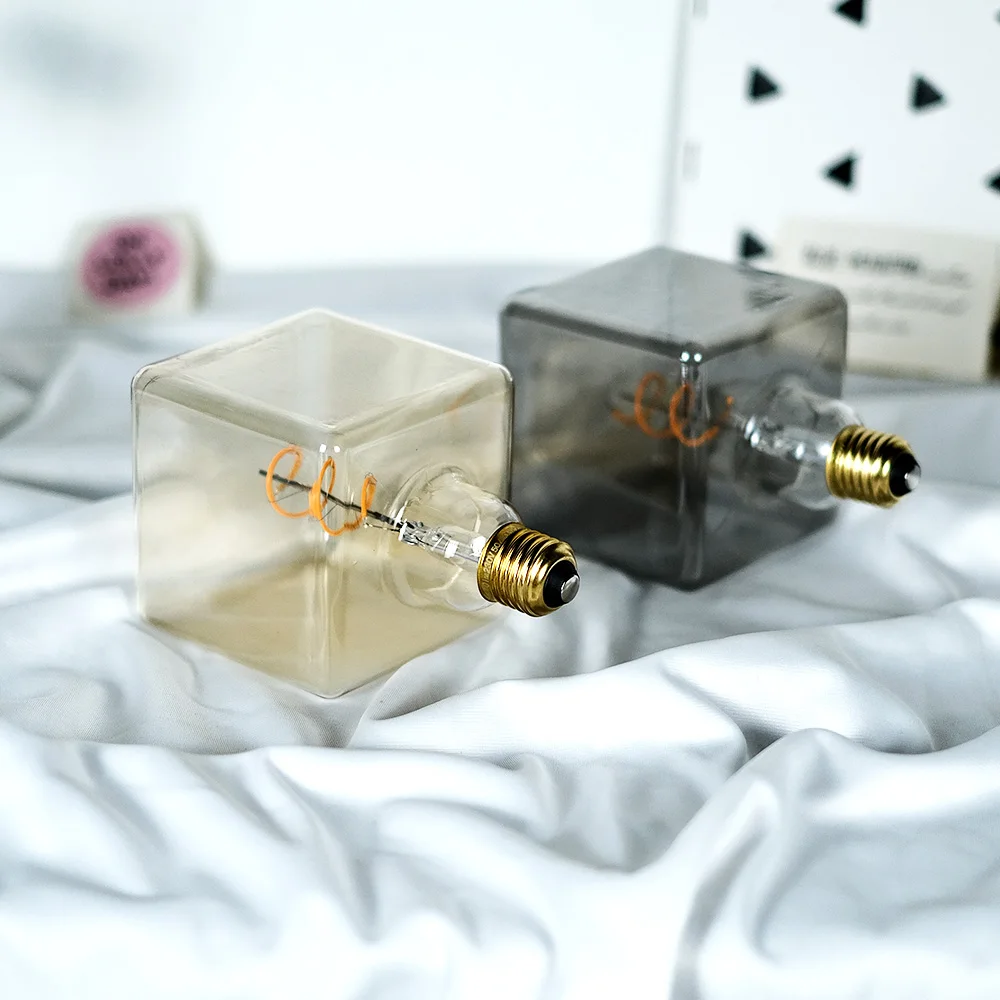 TIANFAN светодиодные лампы винтажная светильник почка кубик льда 4 Вт с регулируемой