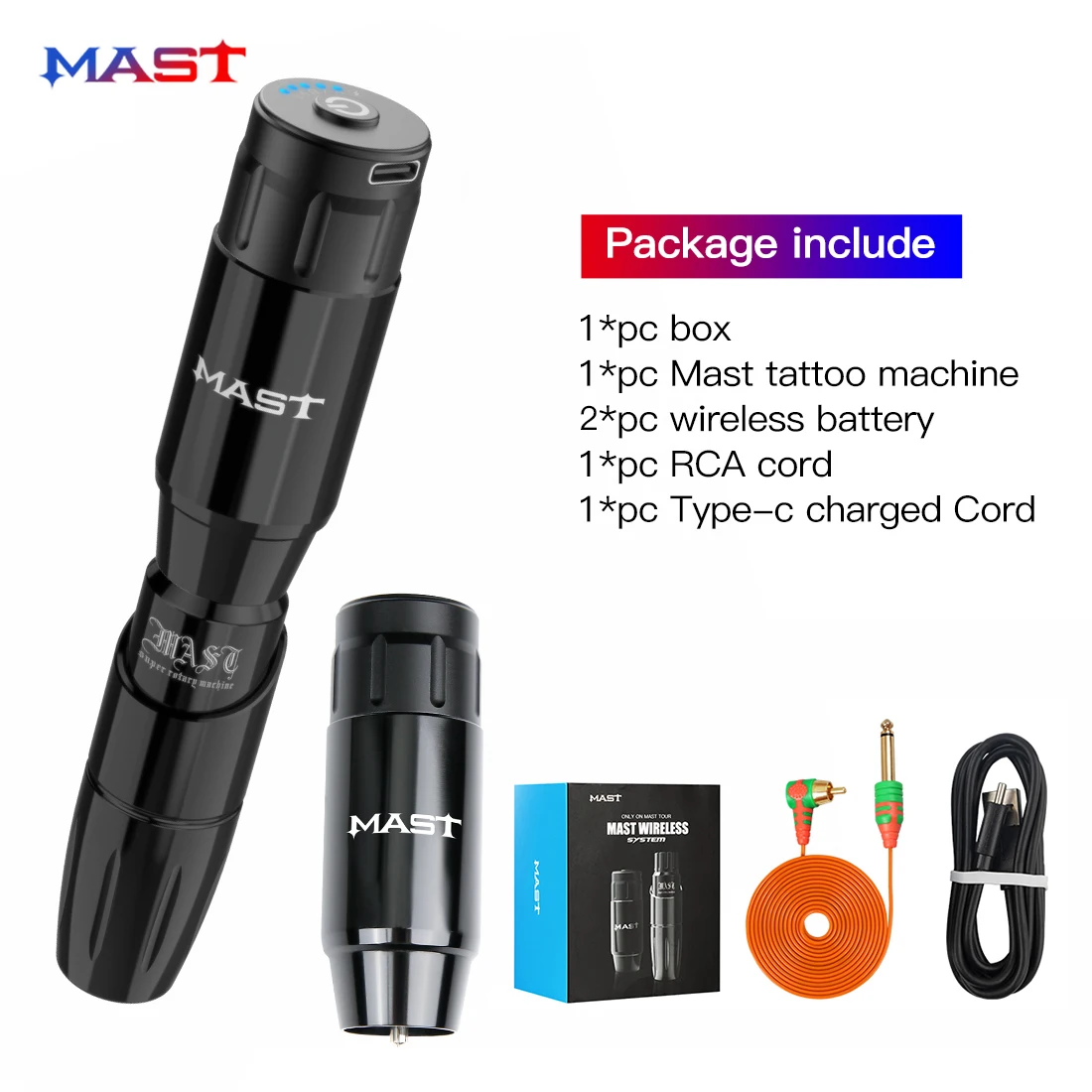 Professional Mast Tour Tattoo Rotary Pen Machine With Mast Wireless Battery Power Permanent Makeup Set For Tattoo Artist