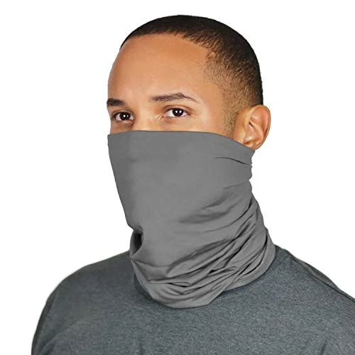 

helmet accessories Cooling Neck Gaiter Customize Your Coverage, Face Mask, Cools when Wet- Charcoal