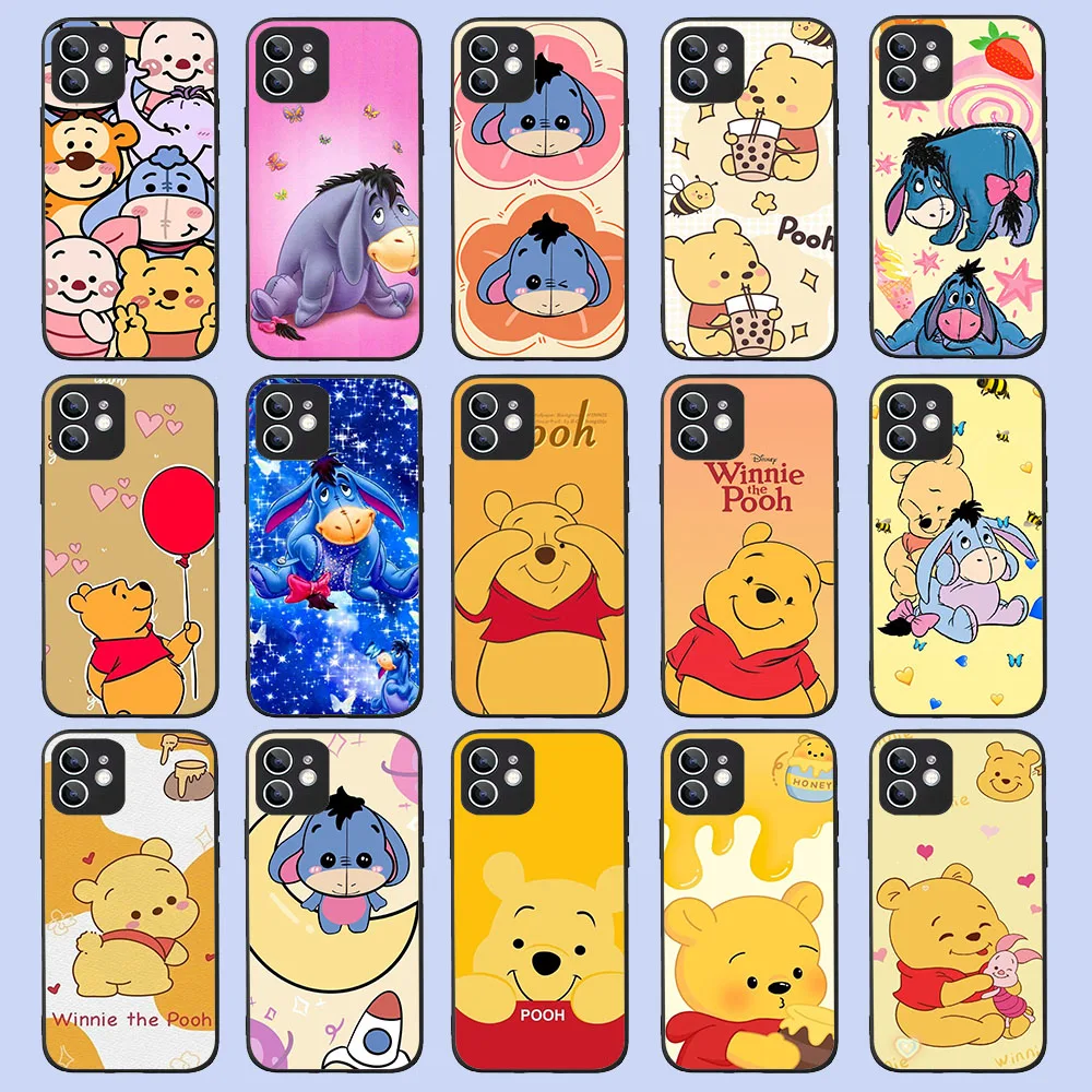 

SJ-75 Winnie Pooh Eeyore Silicone Case For Samsung A03 S20 FE J7 DUO A22 A30S A50S A6 A7 M10 M11 S22 M31 A70S Core Prime Plus