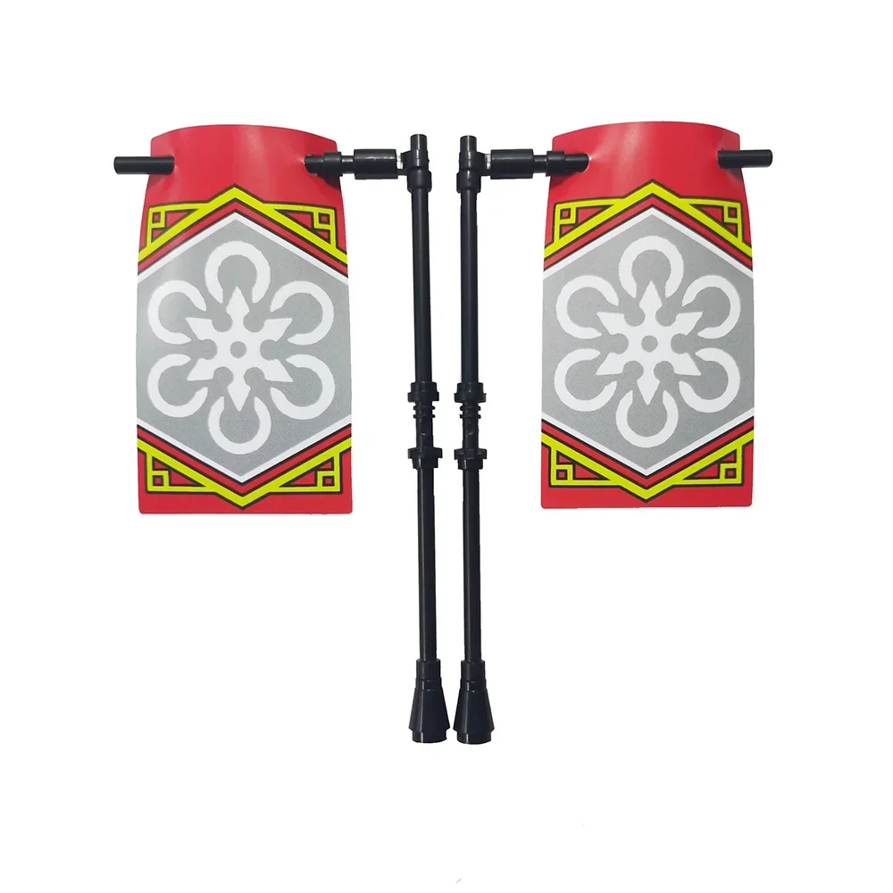 Строительный блок баннер для флагов ниндзя фильм мультяшные кирпичи