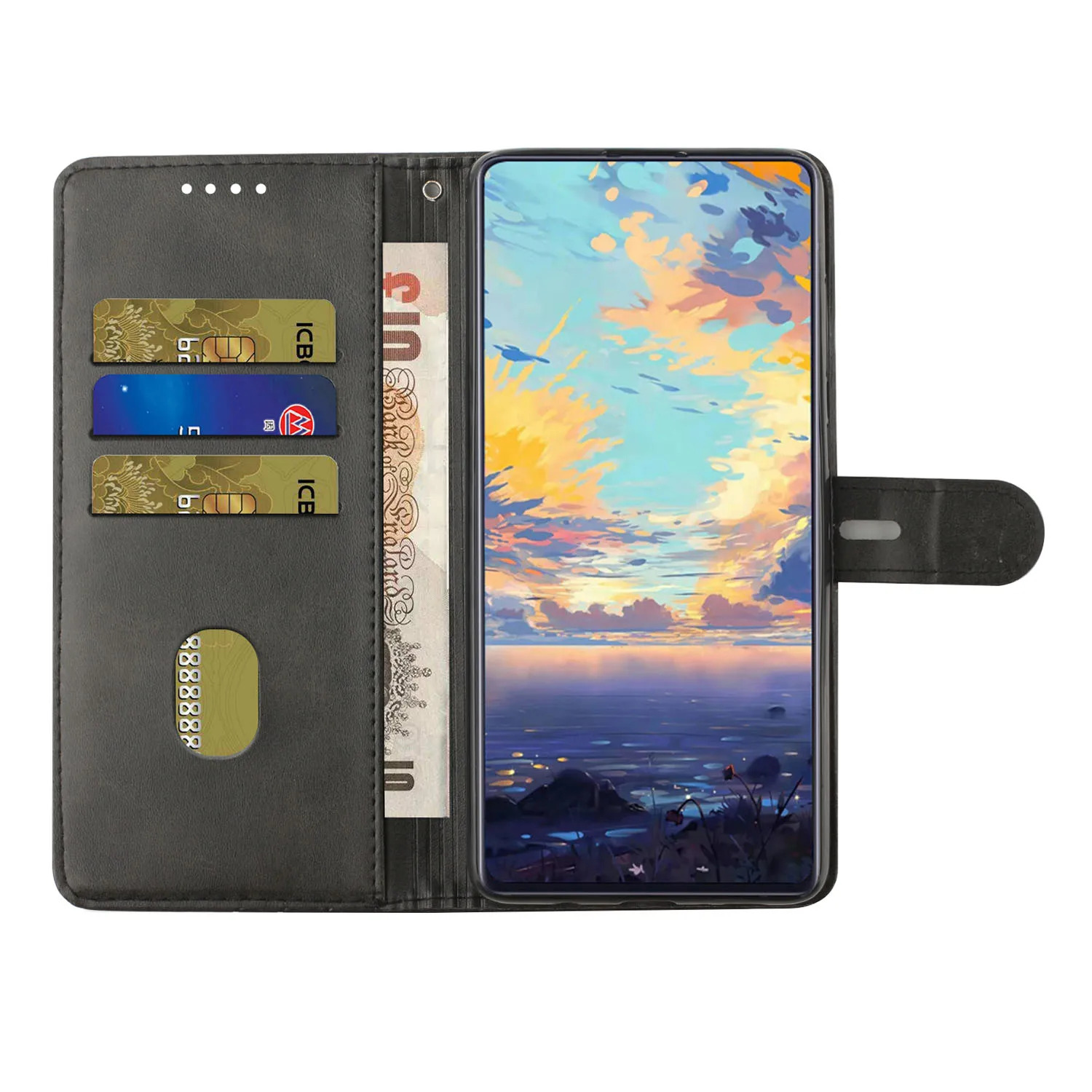 Solid Color Leather Flip Wallet Phone Case For Samsung Galaxy J3 J5 J7 2016 J 5 A3 A5 2017 J4 J6 Plus A6 A8 A7 2018 Case Cover images - 6