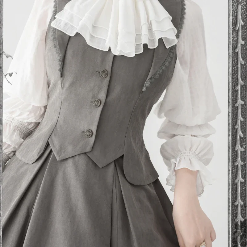 Рубашка женская в стиле преппи с длинными рукавами и завышенной талией