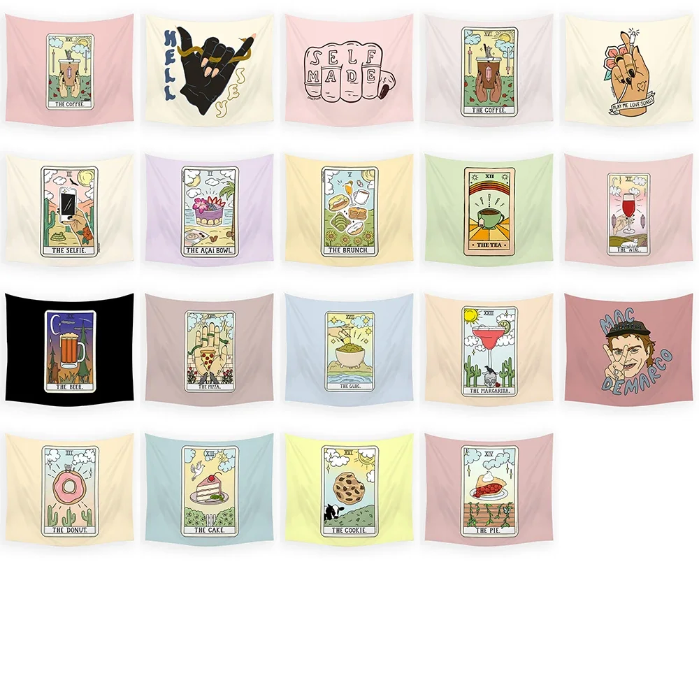 Гобелен на заказ для гостиной с изображением розовой Луны Настенный декор