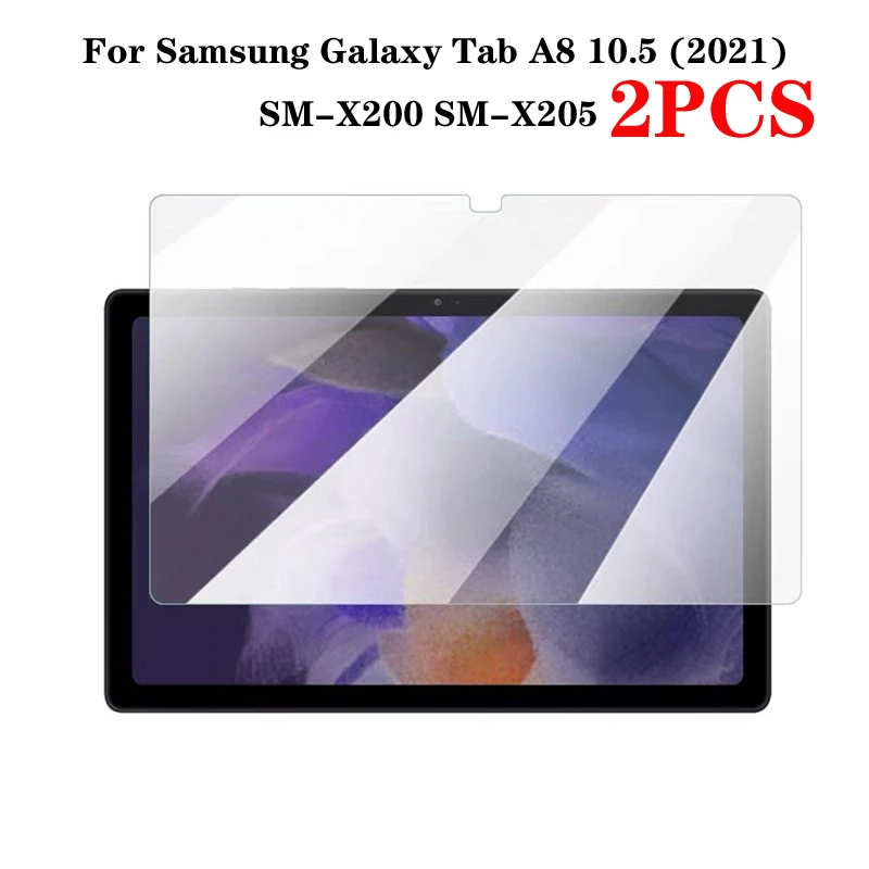 For Samsung Galaxy Tab A8 10.5 2021 Tempered Glass Tablet Screen Protector for Samsung SM-X200 SM-X205 Film Clean Tool