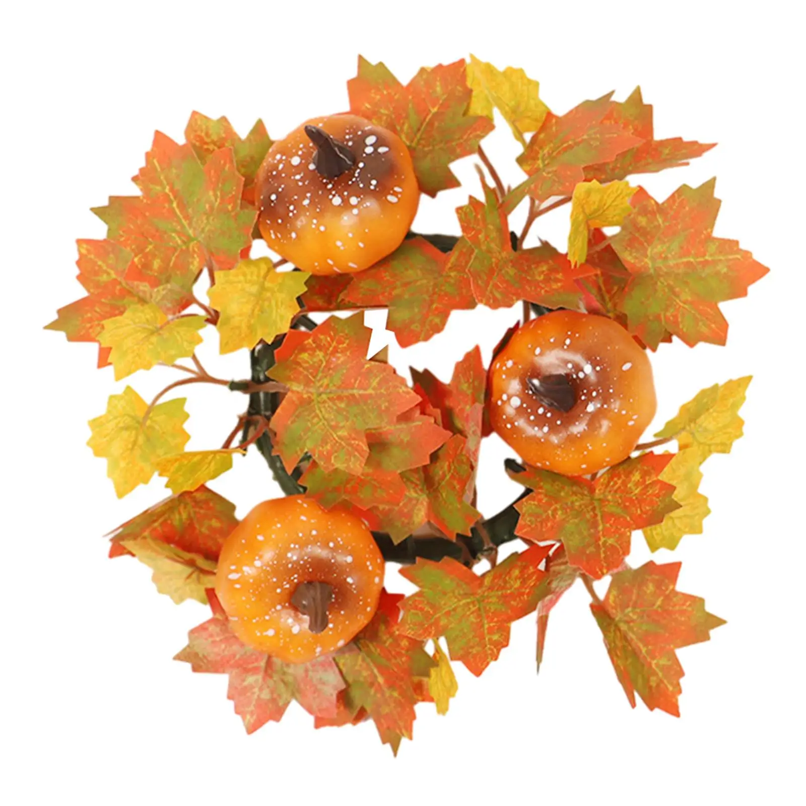 Rings Fall Candle Rings Wreath For Thanksgiving Farmhouse Home