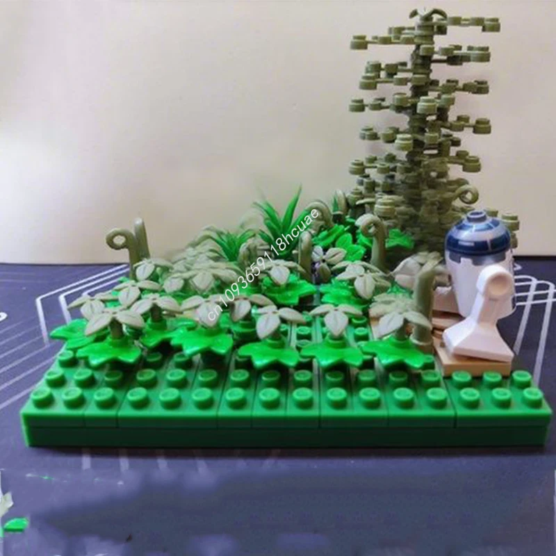 Фото 233 шт. MOC Run R2D2 run Star Battle строительные блоки Рождество идеальный день рождения пользу DIY для детей модульные здания подарок №1