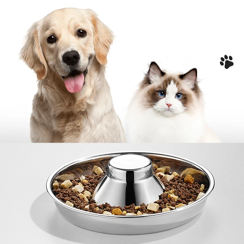 

Stainless Steel Dog Bowl Puppy Litter Food Feeding Dish Weaning Feeder Water Bowl Pets Feeder Bowl and Water Bowl