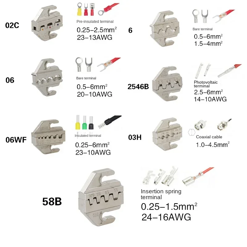 Новые Обжимные Щипцы обжимные захваты Захваты с 4 мм слотом Φ/58B/02C/2546B/2549 /06/X6/06WF/03H