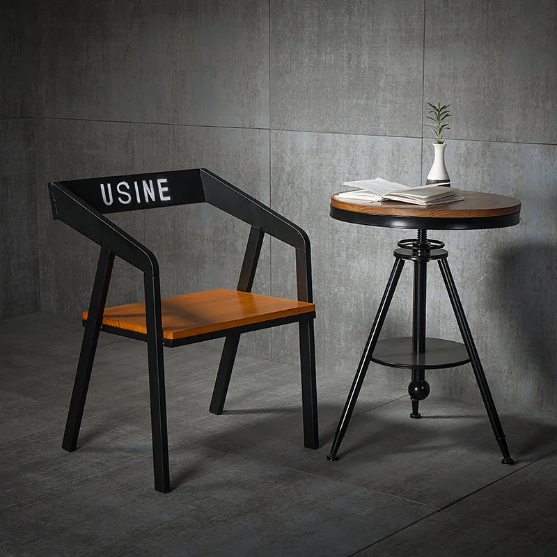 

Современные обеденные стулья в скандинавском стиле, простой промышленный ветрозащитный стул из массива дерева, кофейня, офисное кресло для ресторана