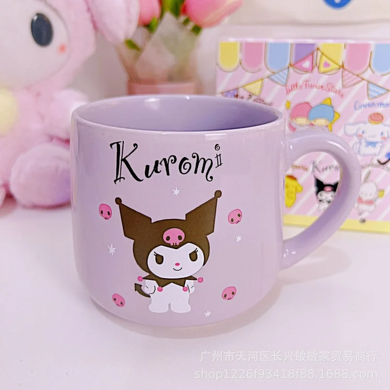 Фарфоровая чашка Hello Kitty Kuromi Mymelody для чая сока молока кофейная кружка бокал вина