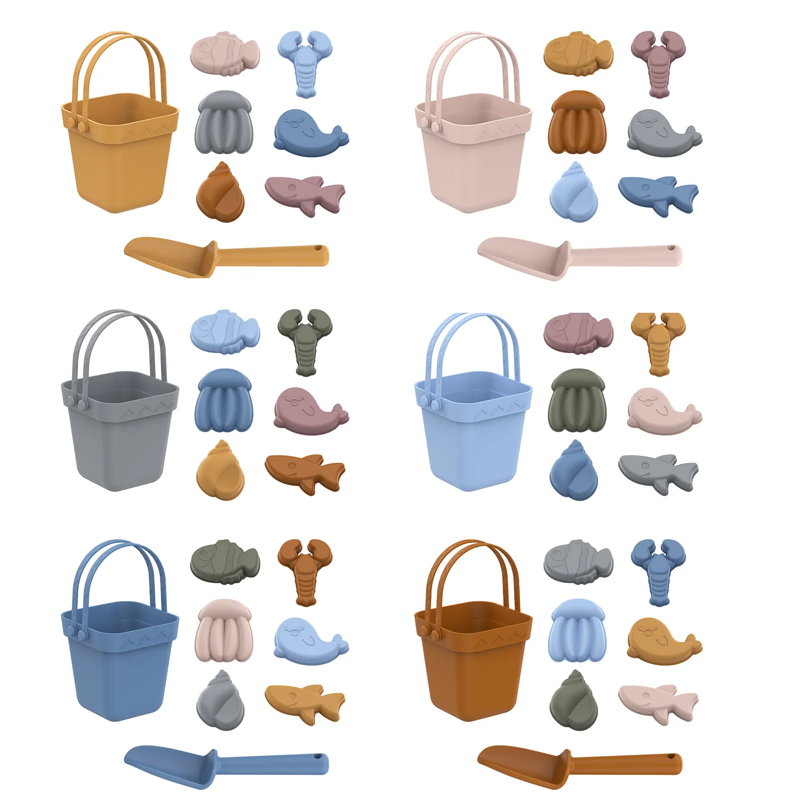 Уличные летние Силиконовые мягкие пляжные игрушки детские инструмент для