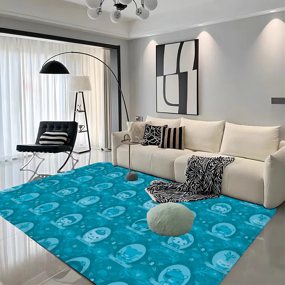 Коврик для пола с героями мультфильмов Октонавты в стиле INS мягкий напольный