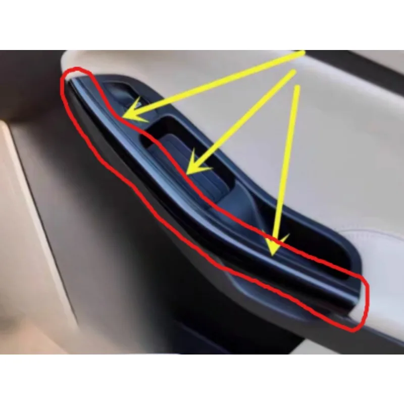 

Черные накладки на внутренний подлокотник двери, декоративная полоса с внутренней ручкой для Ford Focus 2012-2018 BM51-A24185-ACW