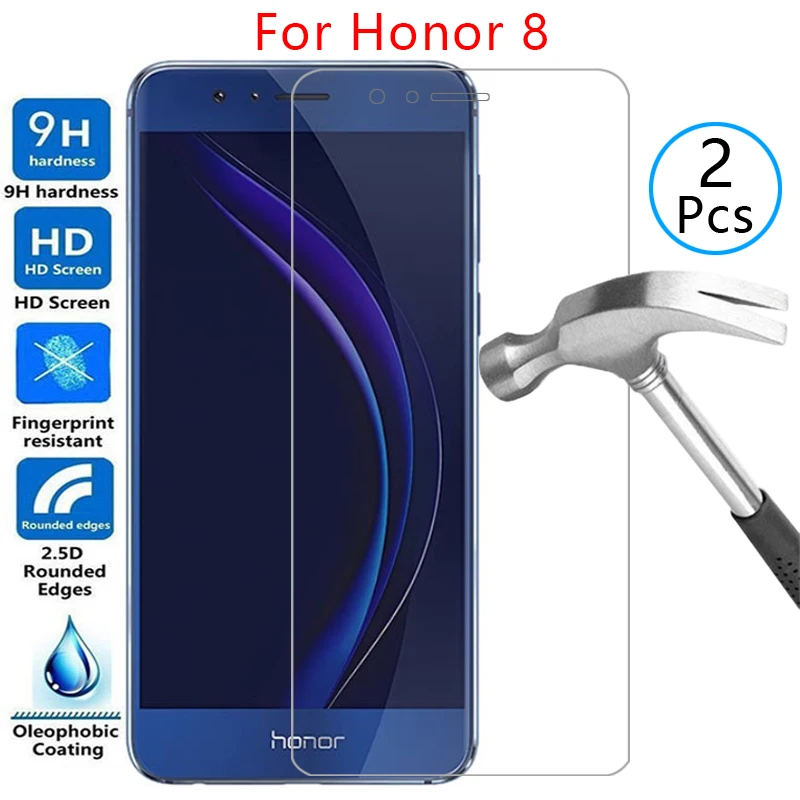 

Закаленное стекло для защиты экрана для honor 8 чехол Чехол для honor 8 honer onor hono 5,2 защитный чехол для телефона сумка для honor 8 honer8 360