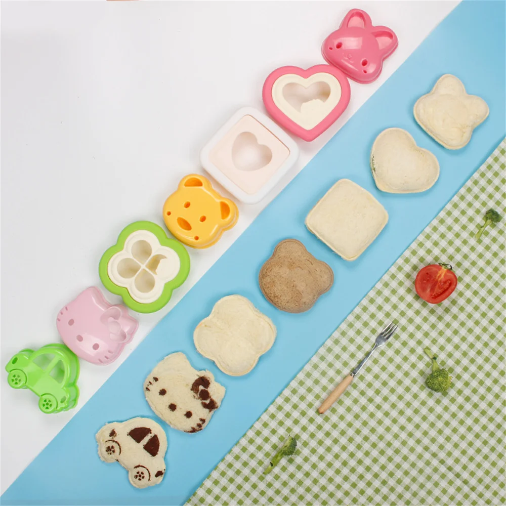 

Love Shape Bread Mold Toast Sandwich Mold Cartoon Small Animal Mold Kitchen Accessories High Quality Rice Ball Mold Diy