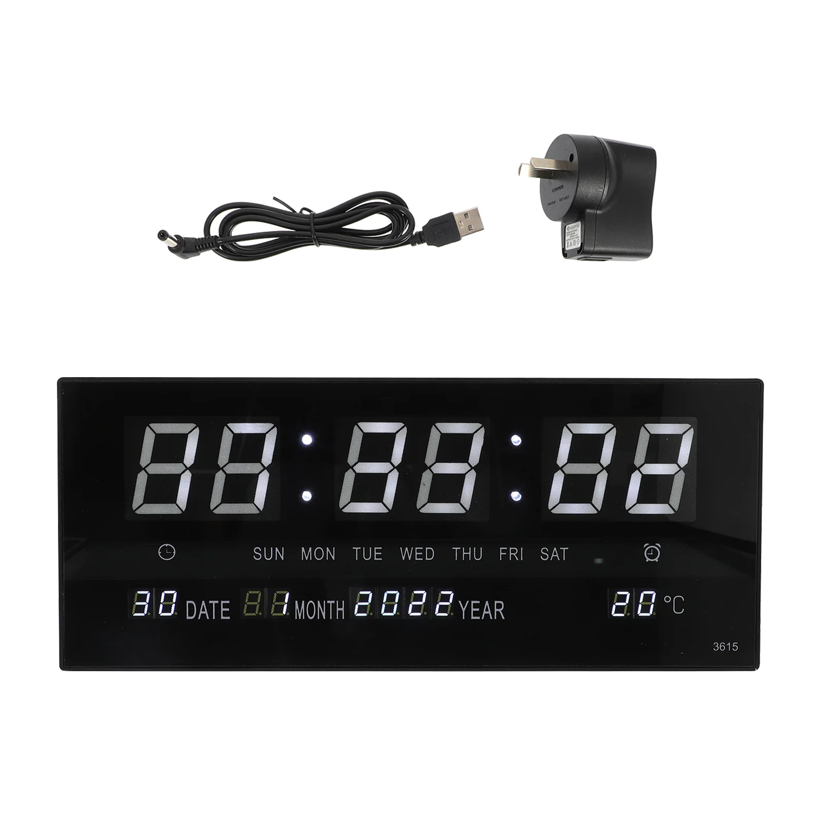 

Electronic Alarm Clock Sturdy Premium Prime High Grade Calendar Clock Electronic Alarm Clock Digital Clock for Office