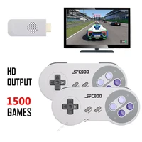 retro video game console mini tv hd output handheld game player with wireless game controller built in 1500 games dual gamepad