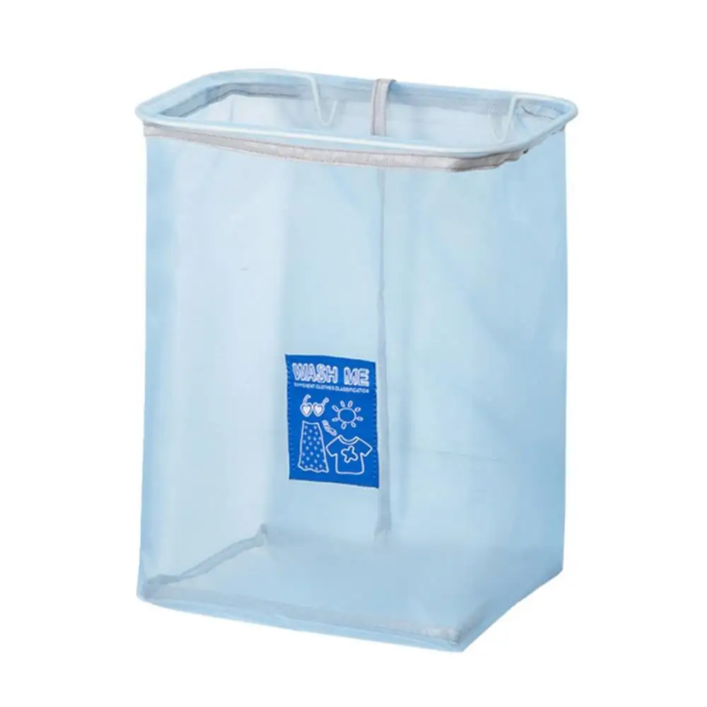 

Laundry Basket 3kg Wall Hanging Clothes Storage Organizer Nylon Mesh Bathroom Laundry Holder